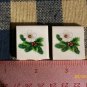 Mosaic Tiles *~XMAS FLOWERS*~2 HM Kiln Fired