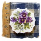 Mosaic Tiles *~BEAUTIFUL PURPLE PANSIES*~1 LG. HM Focal