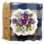 Mosaic Tiles *~BEAUTIFUL PURPLE PANSIES*~1 LG. HM Focal