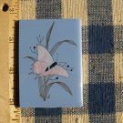Mosaic Tiles *~PINK BUTTERFLY on Blue*~ 1 HM Kiln Fired