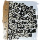 Mosaic Tiles~*EMBOSSED BLACK & WHITE*~75+HM Kiln Fired