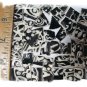 Mosaic Tiles~*EMBOSSED BLACK & WHITE*~75+HM Kiln Fired