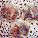 Beautiful~~SET OF BIRDHOUSES ~~3 HM  Mosaic Tiles