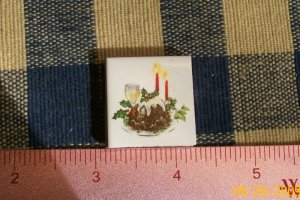 Mosaic Tiles *~ XMAS CAKE TILE*~1 HM Kiln Fired