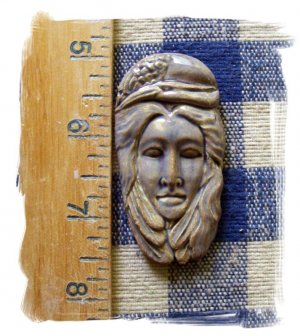 Gorgeous Oval ~FEATHER LADY~ Pendant - Mosaic Tiles
