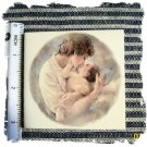 Beautiful~ MOTHER & CHILD #2~HM Lg. Unique Mosaic Tiles
