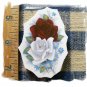 Mosaic Tiles *~RED & WHITE ROSES*~1 LG. HM Focal