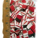 *~RED-WHITE STRIPE~*80+  HC China  Mosaic Tiles