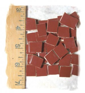 *~DARK TERRA COTTA FILLERS*~  50+ HC Mosaic Tiles
