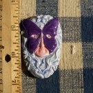 Mosaic Tiles ~*PURPLE BUTTERFLY LADY*~ 1 HM Clay Kiln