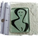 ~Unique ~3D ART DECO LADY~* Glass Mosaic Tiles FREE S/H