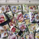 Mosaic Tiles ~SUMMERTIME CHINTZ~ 50+ Kiln Fired Tiles