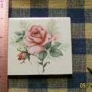 Mosaic Tiles *~ELEGANT PINK ROSE*~1 LG. HM Focal