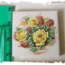 ~Beautiful Focal~ *YELLOW ROSE BOUQUET #2* Mosaic Tiles