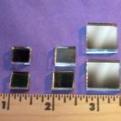 Mosaic Tile ~ Silver Mirror Square Variety~ 150 Tiles