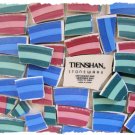 *~RED-GREEN-BLUE STRIPES~* 50 LG. HC China Mosaic Tiles