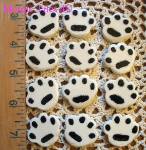 Mosaic Tiles ~Cheaper by the dozen~ DOG PAWS~ by Levi