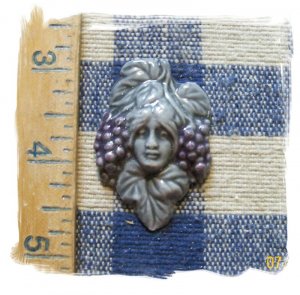 Sooty Grey *~GRAPE GODDESS~* 1 Pendant - Mosaic Tiles