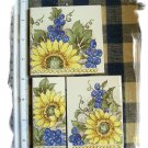 Mosaic Tiles~*SUNNY SUNFLOWERS*~3 LG. FOCALS~Kiln Fired