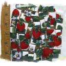~*BOLD*~STRAWBERRY CHINTZ~* 50+ Mosaic Tiles -SB4.