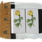 ~$1 Sale~ *~YELLOW ROSES~ 2 Mosaic Focal Tiles