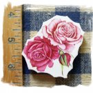 Mosaic Tiles *~BEAUTIFUL PINK ROSES *~1 LG. HM Focal