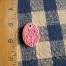 ~RASPBERRY ICE PAISLEY PENDANT*~HM Ceramic Beads/Charms