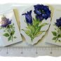 Gorgeous ~*BLUE ROSES*~  3  Lg. Focal  Mosaic Tiles