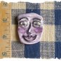 Mosaic Tiles *~PURPLE CRAZY FACE~*1 LG  Kiln Fired