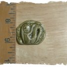 Mosaic Tiles *~MATTE OLIVE MERMAID~*1 LG  Kiln Fired