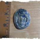 Mosaic Tiles *~BLUE ROSE LADY~*1 LG HM Kiln Fired