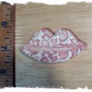 FUN Mosaic Tiles ~*FLOWER LIPS*~1 HM Clay Kiln Fired