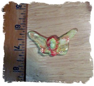 Mosaic Tiles ~*BUTTERFLY LADY*~1 Fun HM Clay Kiln Fired