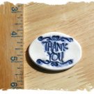 Mosaic Tiles ~*THANK YOU BLUE*~ 1 HM Clay Kiln Fired