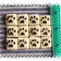 Mosaic Tiles ~A DOZEN DOG PAWS~ 12 HM Focals