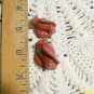 Mosaic Tiles ~BRICK COLORED ROSE BUDS~ 2 HM Focals