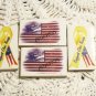 Mosaic Tiles~*SUPPORT OUR TROOPS~ 4 FOCALS~Kiln Fired