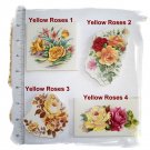 Mosaic Tiles ~BEAUTIFUL YELLOW ROSE FOCAL~ 1 Lg. Tile