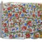 *~TINY PINK ROSES w/BLUE CHINTZ~ 50+ Mosaic Tiles