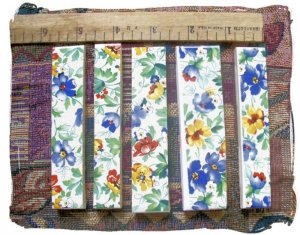 *~SPRING FLORAL CHINTZ~* 5 Cut-2-Fit Mosaic Tiles