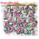 Gorgeous ~ *LILACS & PINK ROSES~  CHINTZ* ~Mosaic Tiles