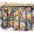 *~SUMMER FLOWER CHINTZ~* 5 U-Cut-2-Fit Mosaic Tiles