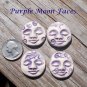 4 Pottery Art*~PURPLE EMBOSSED MOON FACES~Mosaic Tiles