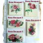 Mosaic Tiles ~ELEGANT ROSE BOUQUETS~ 1 Lg. Focal Tile