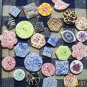 Hm One-Of-A-Kind *~LIME & BLUE BUTTONS*~ MIX OF 5