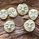 6 HM Pottery*~SEA SPRAY EMBOSSED FACES~*Mosaic, Jewelry