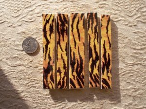 *~JUNGLE SHARP SKINS~*  5 Cut-2-Fit Mosaic Tiles