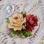 Mosaic Tiles  *~YELLOW & RED ROSE BOUQUET~* HM CTR