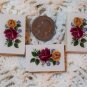 3 Mosaic Tiles ~*YELLOW RED ROSES*~ HM FOCALS CENTER