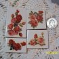 4 Mosaic Tiles ~*VINTAGE ROSES*~ HM FOCALS CENTER
